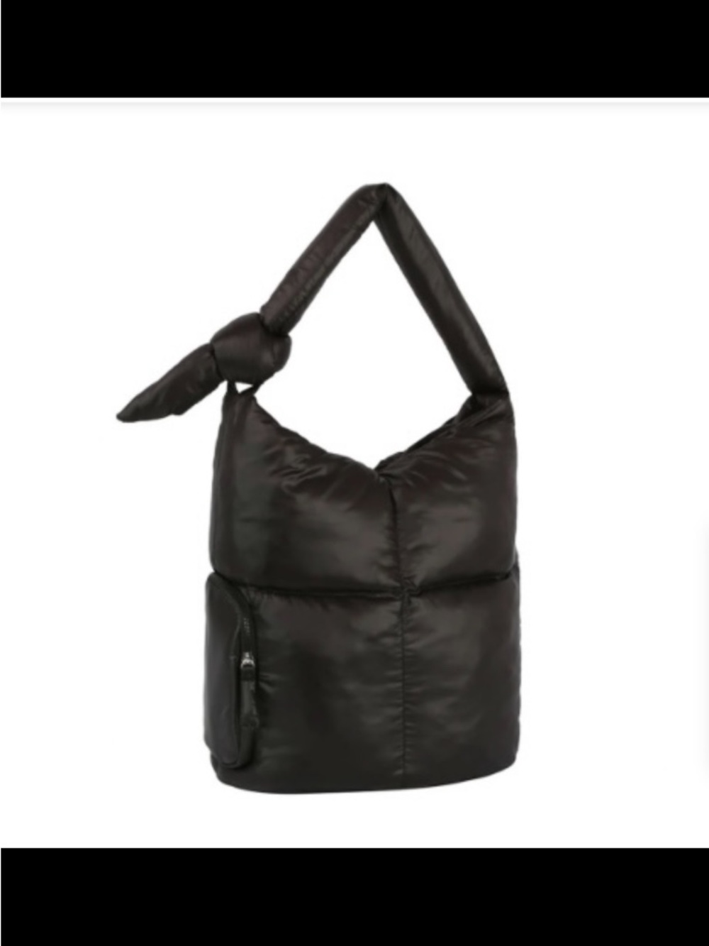 Eco stitch Puffer Tie Handle Hobo